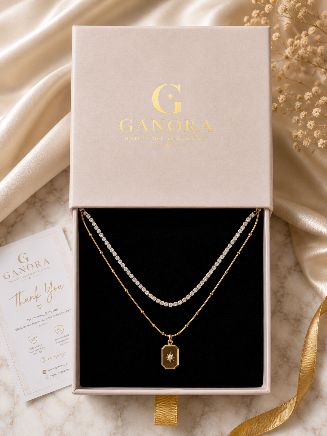 Étoile Layered Crystal Necklace