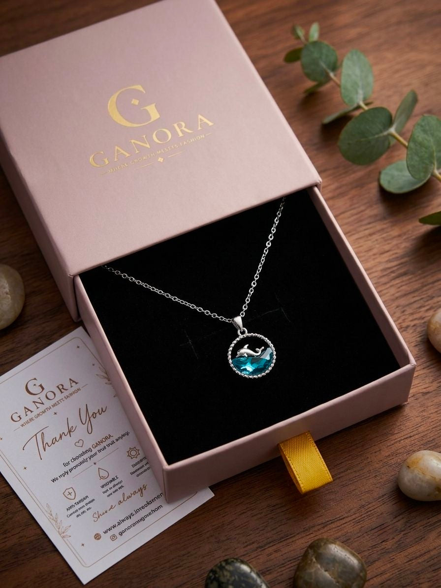 Ocean Whisper Whale Pendant Necklace