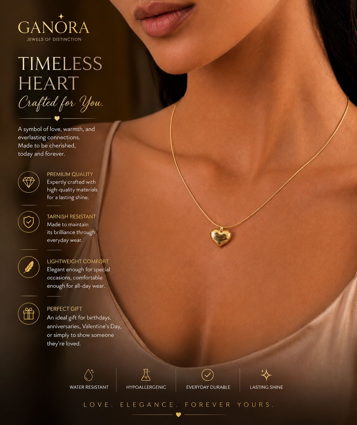 Veloura Heart Pendant Necklace
