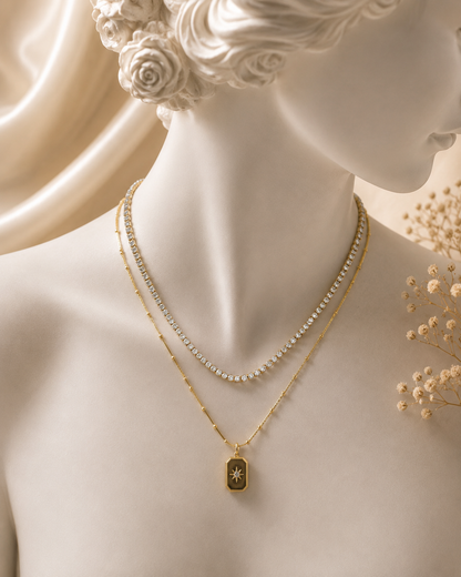 Étoile Layered Crystal Necklace