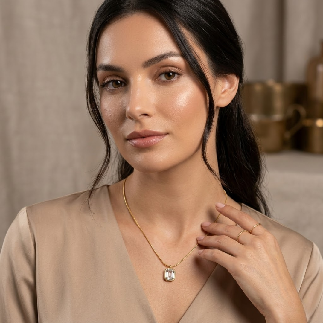 Anti Tarnish Stainless Steel Gold Stylish Necklace