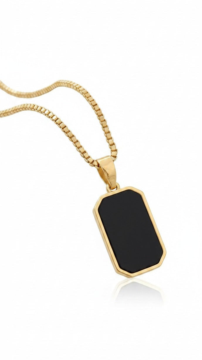 Noir Luxe Pendant Necklace