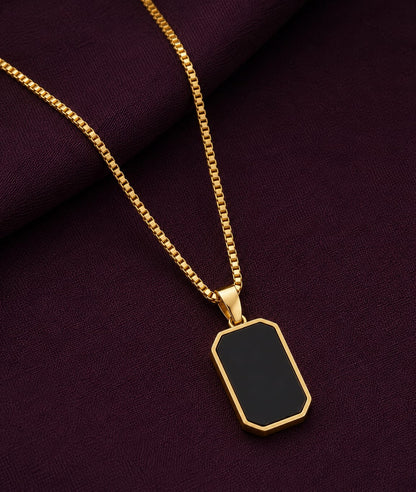 Noir Luxe Pendant Necklace