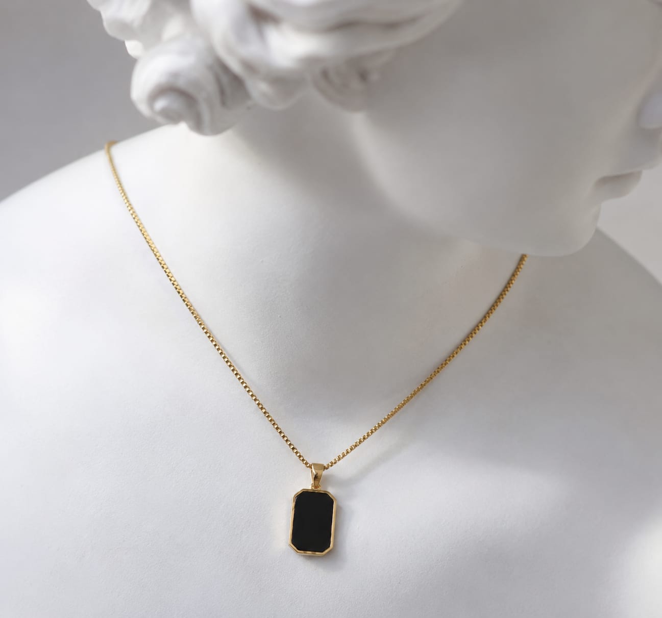 Noir Luxe Pendant Necklace