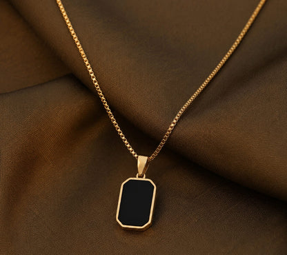 Noir Luxe Pendant Necklace