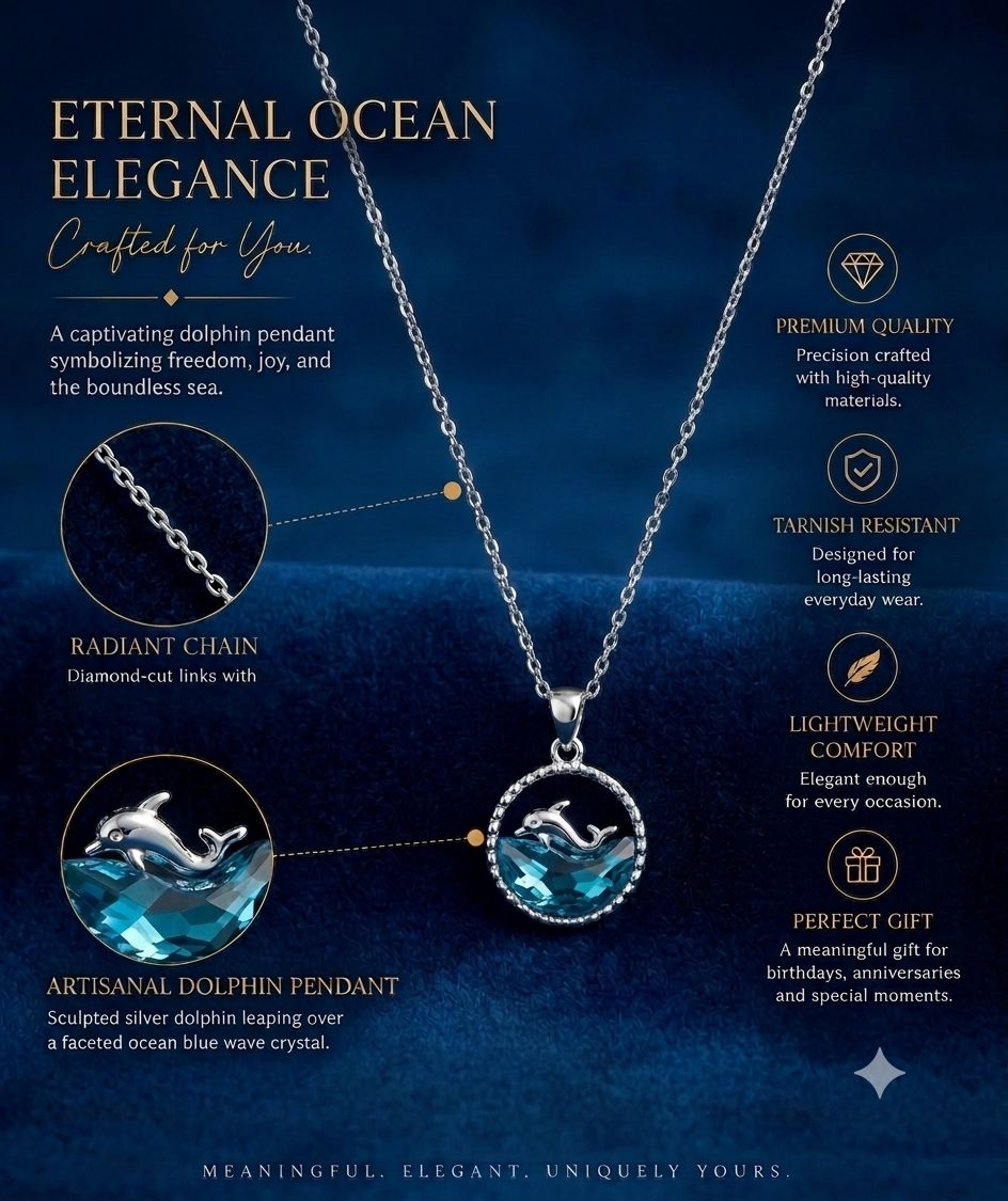 Ocean Whisper Whale Pendant Necklace