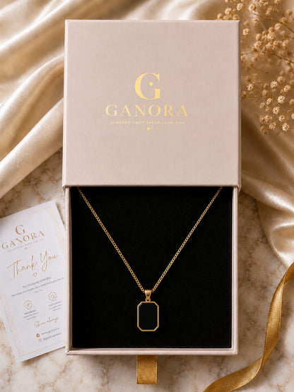 Noir Luxe Pendant Necklace