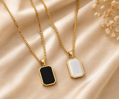 Noir Luxe Pendant Necklace